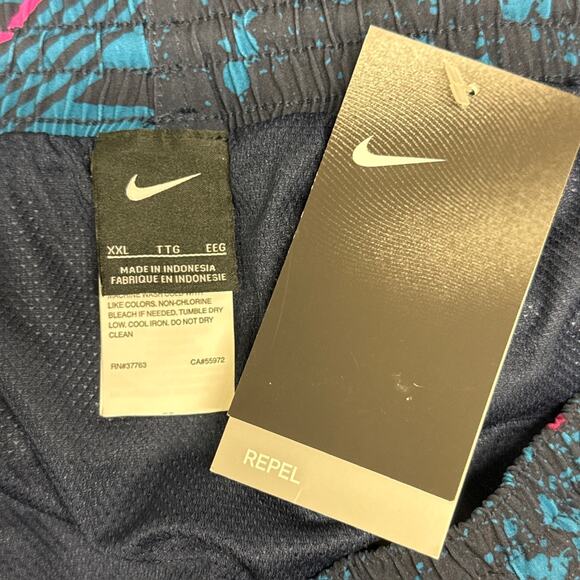 Nike Mash Up Breaker Lined Printed Swoosh Logo Swim Trunks Retro Size XXL NWT - Picture 7 of 11